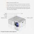 Portable Video Projector Home Theater Cinema Office Supplie LCD Mini Projector Media Player For Smart Phones black