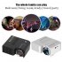 Portable Video Projector Home Theater Cinema Office Supplie LCD Mini Projector Media Player For Smart Phones black