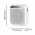 Portable Voice Amplifier 8W 2200mA  Portable Rechargeable System For Teachers Yoga Travel Tour Guide Meeting pink