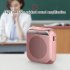 Portable Voice Amplifier 8W 2200mA  Portable Rechargeable System For Teachers Yoga Travel Tour Guide Meeting black
