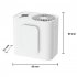 Portable Waist Fan 3600mAh Rechargeable  Necklace Fan With Max 20H Working Time 5 Speeds 6000RPM Strong Airflow Personal Fan For Outdoors  Jobsite  Farm  Travel