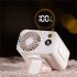 Portable Waist Fan 3600mAh Rechargeable  Necklace Fan With Max 20H Working Time 5 Speeds 6000RPM Strong Airflow Personal Fan For Outdoors  Jobsite  Farm  Travel
