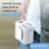 Portable Waist Fan 3600mAh Rechargeable  Necklace Fan With Max 20H Working Time 5 Speeds 6000RPM Strong Airflow Personal Fan For Outdoors  Jobsite  Farm  Travel