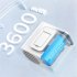 Portable Waist Fan 3600mAh Rechargeable  Necklace Fan With Max 20H Working Time 5 Speeds 6000RPM Strong Airflow Personal Fan For Outdoors  Jobsite  Farm  Travel