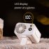 Portable Waist Fan 3600mAh Rechargeable  Necklace Fan With Max 20H Working Time 5 Speeds 6000RPM Strong Airflow Personal Fan For Outdoors  Jobsite  Farm  Travel