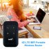 Portable WiFi 150Mbps LTE USB Portable Router Pocket Mobile Network Hotspot with SIM Card Slot 4G LTE Router Black