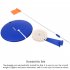 Portable Winter Ice Fishing Rod with Red Flag Tip Up Hand free Compact Pole Outdoor Fishing Tackle Equipment blue