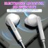 Portable Wired  Headset Heavy Bass Low Latency Excellent Sound Quality Built in High definition Microphone In ear Wired Earphones TYP C white