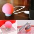 Portable Wireless Bluetooth Mini Cute Mushroom Shaped Audio Speaker Phone Bracket red