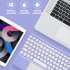 Portable Wireless Bluetooth Keyboard Mouse Set For Android Ios Windows Phone Tablet pink 7 inch