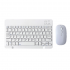 Portable Wireless Bluetooth Keyboard Mouse Set For Android Ios Windows Phone Tablet White 7 inch