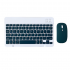 Portable Wireless Bluetooth Keyboard Mouse Set For Android Ios Windows Phone Tablet Cyan 7 inch