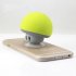 Portable Wireless Bluetooth Mini Cute Mushroom Shaped Audio Speaker Phone Bracket yellow