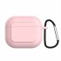 Portable Wireless Headset Soft Silicone  Case Large capacity Protective Cover Storage Pouch Compatible For airpod 3rd Gen Black