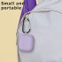 Portable Wireless Headset Soft Silicone  Case Large capacity Protective Cover Storage Pouch Compatible For airpod 3rd Gen Black