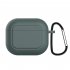 Portable Wireless Headset Soft Silicone  Case Large capacity Protective Cover Storage Pouch Compatible For airpod 3rd Gen Black