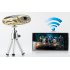 Portable Wireless LED Projector with DLP and Brilliant Color technology 854x480 resolutions 16 9 aspect ratio 1000 1 contrast and manual focus