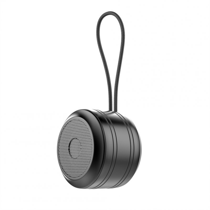 Portable Wireless Speaker 360°Surround Stereo Sound With Lanyard Powerful Bass Subwoofer For Home Parties Activities black