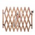 Portable Wooden Fence Folding Pet Isolation Gates Fence with Sliding Pet Supplies Wood color L large