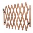 Portable Wooden Fence Folding Pet Isolation Gates Fence with Sliding Pet Supplies Wood color L large