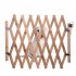 Portable Wooden Fence Folding Pet Isolation Gates Fence with Sliding Pet Supplies Wood color S small