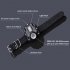 Portable Wrist Light Flashlight Torch Adjustable Wrist Strap With Led Watch For Camping Mountaineering Night Riding black