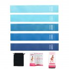 Portable Yoga Training Fitness Band Wear-resistant Elastic Resistance Bands Exercise Workout Equipment Blue Gradient