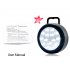 Portable lamp with15 super bright white LEDs for use in places where you need a convenient extra light source