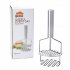 Potato Masher  Mud Press With Rubber Handle  Double Layer Pressing Design Multifunctional Kitchen Crusher For Potatoes  Beans  Pumpkins  Vegetables Mud Press