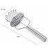 Potato Masher  Mud Press With Rubber Handle  Double Layer Pressing Design Multifunctional Kitchen Crusher For Potatoes  Beans  Pumpkins  Vegetables Mud Press