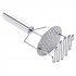 Potato Masher  Mud Press With Rubber Handle  Double Layer Pressing Design Multifunctional Kitchen Crusher For Potatoes  Beans  Pumpkins  Vegetables Mud Press