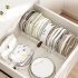 Pots And Pans Organizer Pull Out Pot And Pan Organizer With 13 Adjustable Partitions Anti Slip Silicone Pad Scalable Storage Rack For Storage Room Cabinets Retr
