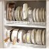 Pots And Pans Organizer Pull Out Pot And Pan Organizer With 13 Adjustable Partitions Anti Slip Silicone Pad Scalable Storage Rack For Storage Room Cabinets Retr