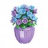 Potted Flower Building Blocks Plant Bouquet Assemble Building Bricks Tabletop Ornaments Decoration For Kids Birthday Gifts 92360 as shown