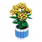 Potted Flower Building Blocks Plant Bouquet Assemble Building Bricks Tabletop Ornaments Decoration For Kids Birthday Gifts 92364 as shown