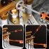 Power Pliers Pliers Wrench With High Elasticity Spring Double Sided Adjustable Large Opening Design Ergonomic Handle Non slip Crimping Pliers For Home  4 points