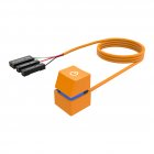 Power Switch PC Power Supply Control Adapter With 2M/4M Extended Cable On Off Power Desktop Computer Case Switch Orange + lanterns