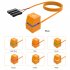 Power Switch PC Power Supply Control Adapter With 2M 4M Extended Cable On Off Power Desktop Computer Case Switch Orange   lanterns