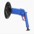 Power Toilet Plunger Set Air Drain Blaster Bellows Plunger With 4 Sizes Suction Cups Natural Rubber Cleaner Pump Dark blue