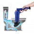 Power Toilet Plunger Set Air Drain Blaster Bellows Plunger With 4 Sizes Suction Cups Natural Rubber Cleaner Pump Dark blue