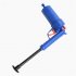 Power Toilet Plunger Set Air Drain Blaster Bellows Plunger With 4 Sizes Suction Cups Natural Rubber Cleaner Pump Dark blue