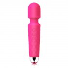Powerful AV Vibrator Magic Vagina Wand Clitoris Stimulator Vibrators Sex Toys G Spot for Masturbator USB Dildo red