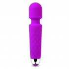 Powerful AV Vibrator Magic Vagina Wand Clitoris Stimulator Vibrators Sex Toys <span style='color:#F7840C'>G</span> Spot for Masturbator USB Dildo purple