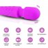 Powerful AV Vibrator Magic Vagina Wand Clitoris Stimulator Vibrators Sex Toys G Spot for Masturbator USB Dildo black