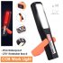 Powerful COB LED Work Light USB Rechargeable Flashlight Magnetic Handheld Worklight Outdoors Car Inspection Light With Hook Portable Flashlight For Camping Hiki