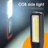 Powerful COB LED Work Light USB Rechargeable Flashlight Magnetic Handheld Worklight Outdoors Car Inspection Light With Hook Portable Flashlight For Camping Hiki