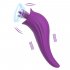 Powerful Clit Sucker Vibrator Tongue Vibrating Nipple Sucking Blowjob Clitoris Stimulator With 8 Modes Sex Toys For Women Masturbator Purple