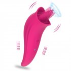 Powerful Clit Sucker Vibrator Tongue Vibrating Nipple Sucking Blowjob Clitoris Stimulator With 8 Modes Sex Toys For Women Masturbator rose red