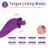 Powerful Clit Sucker Vibrator Tongue Vibrating Nipple Sucking Blowjob Clitoris Stimulator With 8 Modes Sex Toys For Women Masturbator Purple