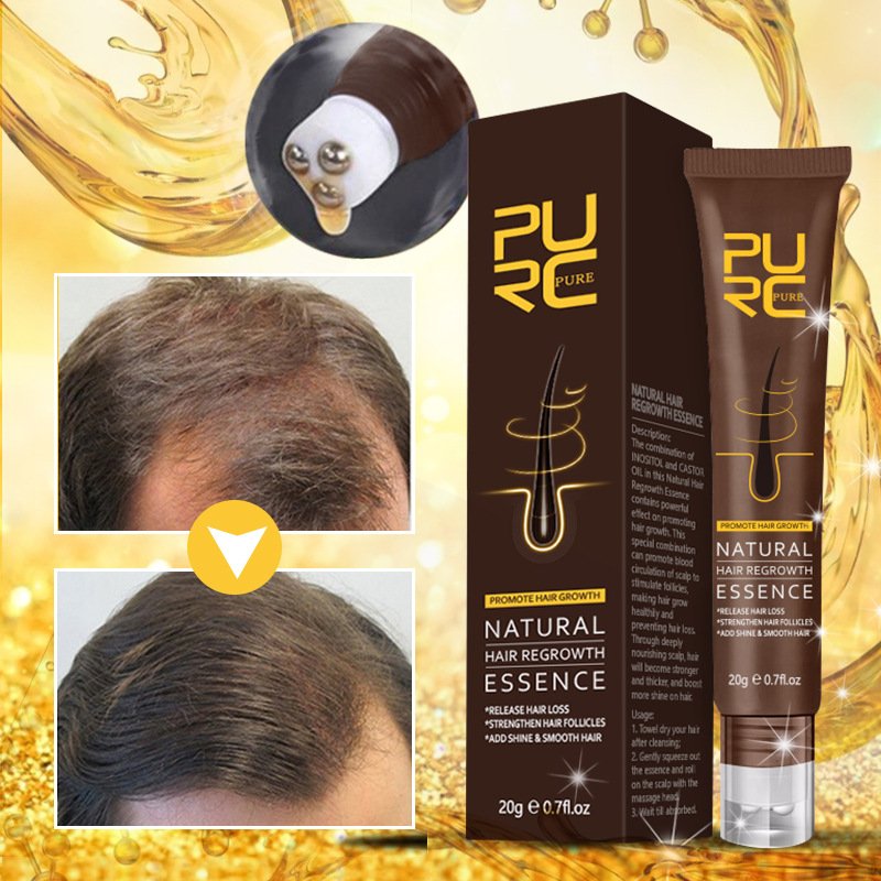 Powerful Hair Growth Lotion Prevent Hair Loss Essence Liquid Nourishes Care Repair Essential Oil 20g